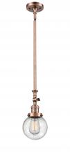Innovations Lighting 206-AC-G204-6 - Beacon - 1 Light - 6 inch - Antique Copper - Stem Hung - Mini Pendant