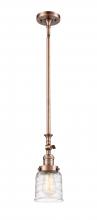 Innovations Lighting 206-AC-G513 - Bell - 1 Light - 5 inch - Antique Copper - Stem Hung - Mini Pendant