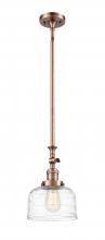 Innovations Lighting 206-AC-G713 - Bell - 1 Light - 8 inch - Antique Copper - Stem Hung - Mini Pendant