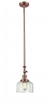 Innovations Lighting 206-AC-G72 - Bell - 1 Light - 8 inch - Antique Copper - Stem Hung - Mini Pendant