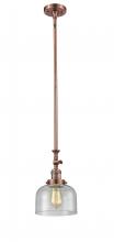 Innovations Lighting 206-AC-G74 - Bell - 1 Light - 8 inch - Antique Copper - Stem Hung - Mini Pendant