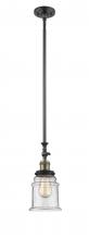 Innovations Lighting 206-BAB-G184 - Canton - 1 Light - 6 inch - Black Antique Brass - Stem Hung - Mini Pendant