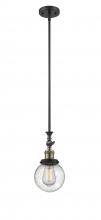 Innovations Lighting 206-BAB-G204-6 - Beacon - 1 Light - 6 inch - Black Antique Brass - Stem Hung - Mini Pendant