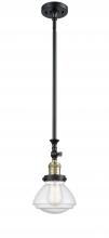 Innovations Lighting 206-BAB-G324 - Olean - 1 Light - 7 inch - Black Antique Brass - Stem Hung - Mini Pendant