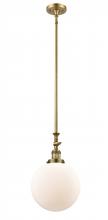 Innovations Lighting 206-BB-G201-10 - Beacon - 1 Light - 10 inch - Brushed Brass - Stem Hung - Mini Pendant