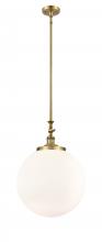 Innovations Lighting 206-BB-G201-16 - Beacon - 1 Light - 12 inch - Brushed Brass - Stem Hung - Mini Pendant