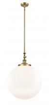 Innovations Lighting 206-BB-G201-18 - Beacon - 1 Light - 12 inch - Brushed Brass - Stem Hung - Mini Pendant