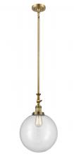 Innovations Lighting 206-BB-G202-12 - Beacon - 1 Light - 12 inch - Brushed Brass - Stem Hung - Mini Pendant