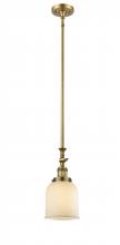 Innovations Lighting 206-BB-G51 - Bell - 1 Light - 5 inch - Brushed Brass - Stem Hung - Mini Pendant