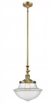 Innovations Lighting 206-BB-G542 - Oxford - 1 Light - 12 inch - Brushed Brass - Stem Hung - Mini Pendant