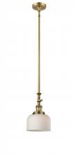 Innovations Lighting 206-BB-G71 - Bell - 1 Light - 8 inch - Brushed Brass - Stem Hung - Mini Pendant