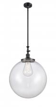 Innovations Lighting 206-BK-G202-18 - Beacon - 1 Light - 12 inch - Matte Black - Stem Hung - Mini Pendant