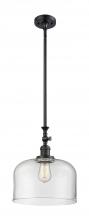 Innovations Lighting 206-BK-G72-L - Bell - 1 Light - 12 inch - Matte Black - Stem Hung - Mini Pendant