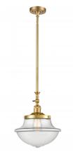 Innovations Lighting 206-SG-G542 - Oxford - 1 Light - 12 inch - Satin Gold - Stem Hung - Mini Pendant