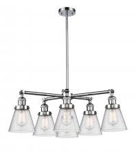  207-6CR-PC-G64 - Small Cone 6 Light Chandelier