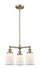 Innovations Lighting 207-AB-G181 - Canton - 3 Light - 18 inch - Antique Brass - Stem Hung - Chandelier