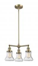 Innovations Lighting 207-AB-G194 - Bellmont - 3 Light - 18 inch - Antique Brass - Stem Hung - Chandelier