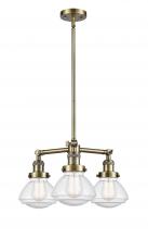 Innovations Lighting 207-AB-G324 - Olean - 3 Light - 19 inch - Antique Brass - Stem Hung - Chandelier