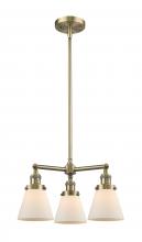 Innovations Lighting 207-AB-G61 - Cone - 3 Light - 19 inch - Antique Brass - Stem Hung - Chandelier