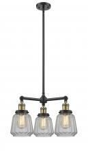 Innovations Lighting 207-BAB-G142 - Chatham - 3 Light - 24 inch - Black Antique Brass - Stem Hung - Chandelier