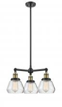 Innovations Lighting 207-BAB-G172 - Fulton - 3 Light - 22 inch - Black Antique Brass - Stem Hung - Chandelier