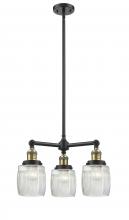 Innovations Lighting 207-BAB-G302 - Colton - 3 Light - 18 inch - Black Antique Brass - Stem Hung - Chandelier