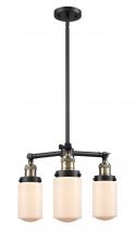 Innovations Lighting 207-BAB-G311 - Dover - 3 Light - 17 inch - Black Antique Brass - Stem Hung - Chandelier