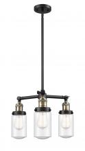 Innovations Lighting 207-BAB-G314 - Dover - 3 Light - 17 inch - Black Antique Brass - Stem Hung - Chandelier