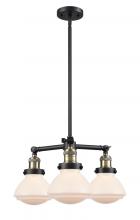 Innovations Lighting 207-BAB-G321 - Olean - 3 Light - 19 inch - Black Antique Brass - Stem Hung - Chandelier