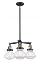 Innovations Lighting 207-BAB-G322 - Olean - 3 Light - 19 inch - Black Antique Brass - Stem Hung - Chandelier