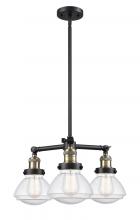 Innovations Lighting 207-BAB-G324 - Olean - 3 Light - 19 inch - Black Antique Brass - Stem Hung - Chandelier