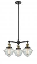 Innovations Lighting 207-BAB-G534 - Oxford - 3 Light - 20 inch - Black Antique Brass - Stem Hung - Chandelier