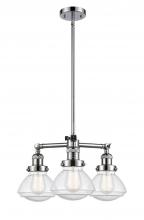 Innovations Lighting 207-PC-G324 - Olean - 3 Light - 19 inch - Polished Chrome - Stem Hung - Chandelier