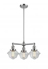 Innovations Lighting 207-PC-G532 - Oxford - 3 Light - 20 inch - Polished Chrome - Stem Hung - Chandelier