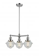 Innovations Lighting 207-PC-G534 - Oxford - 3 Light - 20 inch - Polished Chrome - Stem Hung - Chandelier