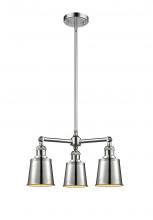 Innovations Lighting 207-PC-M9-PC - Addison - 3 Light - 19 inch - Polished Chrome - Stem Hung - Chandelier