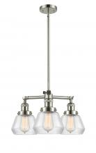 Innovations Lighting 207-PN-G172 - Fulton - 3 Light - 22 inch - Polished Nickel - Stem Hung - Chandelier