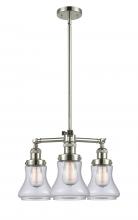 Innovations Lighting 207-PN-G192-LED - Bellmont - 3 Light - 18 inch - Polished Nickel - Stem Hung - Chandelier