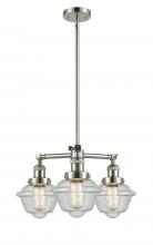 Innovations Lighting 207-PN-G534-LED - Oxford - 3 Light - 20 inch - Polished Nickel - Stem Hung - Chandelier