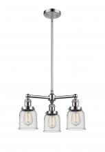 Innovations Lighting 207-PN-G54-LED - Bell - 3 Light - 19 inch - Polished Nickel - Stem Hung - Chandelier