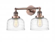 Innovations Lighting 208-AC-G713 - Bell - 2 Light - 19 inch - Antique Copper - Bath Vanity Light