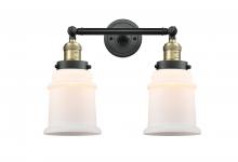 Innovations Lighting 208-BAB-G181 - Canton - 2 Light - 17 inch - Black Antique Brass - Bath Vanity Light