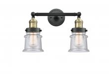 Innovations Lighting 208-BAB-G184S - Canton - 2 Light - 17 inch - Black Antique Brass - Bath Vanity Light