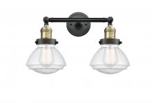 Innovations Lighting 208-BAB-G324 - Olean - 2 Light - 17 inch - Black Antique Brass - Bath Vanity Light