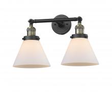 Innovations Lighting 208-BAB-G41 - Cone - 2 Light - 18 inch - Black Antique Brass - Bath Vanity Light