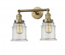 Innovations Lighting 208-BB-G182 - Canton - 2 Light - 17 inch - Brushed Brass - Bath Vanity Light