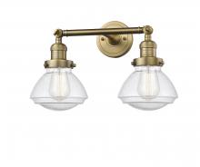 Innovations Lighting 208-BB-G324 - Olean - 2 Light - 17 inch - Brushed Brass - Bath Vanity Light