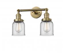 Innovations Lighting 208-BB-G52 - Bell - 2 Light - 16 inch - Brushed Brass - Bath Vanity Light