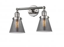 Innovations Lighting 208-PN-G63 - Cone - 2 Light - 16 inch - Polished Nickel - Bath Vanity Light