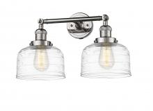Innovations Lighting 208-PN-G713 - Bell - 2 Light - 19 inch - Polished Nickel - Bath Vanity Light